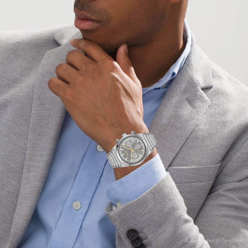 BOSS Stainless Steel Bracelet  Strap Watch 